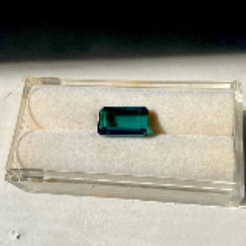 Emerald Cut Green Gemstone